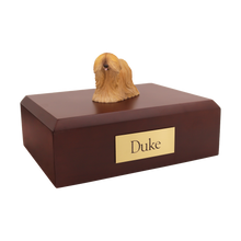 Long-Haired Lhasa Apso, Standing Figurine Pet Cremation Urn