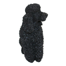 Black Poodle, Sitting Figurine Pet Cremation Urn 