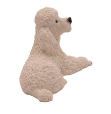 White Poodle, Lying Down Figurine Pet Cremation Urn