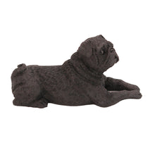 Black Pug, Resting Figurine Pet Cremation Urn