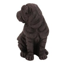 Female Black Shar Pei, Sitting Figurine Pet Cremation Urn