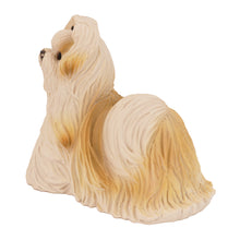 Gold and White Doll Face Shih Tzu, Standing Figurine Pet Cremation Urn