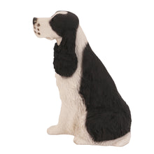 Black Springer Spaniel, Sitting Figurine Pet Cremation Urn