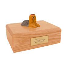 Yorkshire Terrier, Lying Down Figurine Pet Cremation Urn