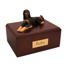 Saluki, Lying Down Figurine Pet Cremation Urn 