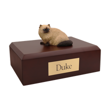 Seal Point Himalayan Cat, Sitting Figurine Pet Cremation Urn