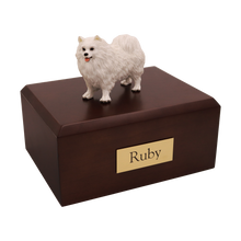 White Samoyed, Standing Figurine Pet Cremation Urn