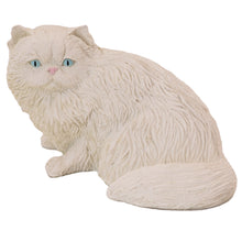 White Persian Cat, Sitting Figurine Pet Cremation Urn