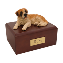 Saint Bernard, Lying Down Figurine Pet Cremation Urn