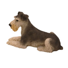 Schnauzer, Lying Down Figurine Pet Cremation Urn