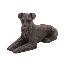 Male Black Schnauzer, Ears Down Figurine Pet Cremation Urn