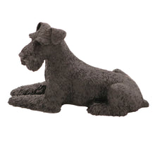 Male Black Schnauzer, Ears Down Figurine Pet Cremation Urn