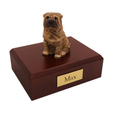 Shar Peis, Sitting Figurine Pet Cremation Urn 
