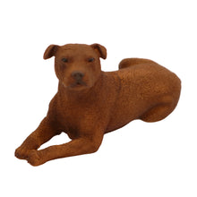 Staffordshire Terrier, Lying Down Figurine Pet Cremation Urn