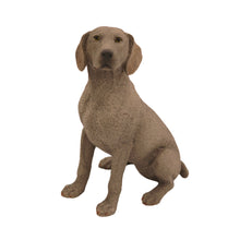 Gray Weimaraner, Sitting Figurine Pet Cremation Urn
