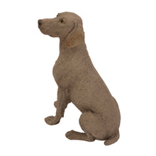 Gray Weimaraner, Sitting Figurine Pet Cremation Urn