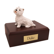 Westie, Sitting Figurine Pet Cremation Urn