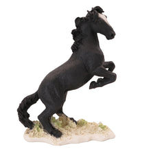 Black Mustang Horse, Rearing Figurine Pet Cremation Urn