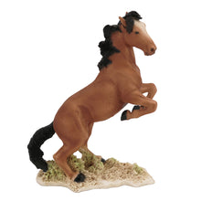 Brown Mustang Horse, Rearing Figurine Pet Cremation Urn