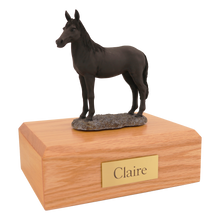 Black Horse, Standing Figurine Pet Cremation Urn
