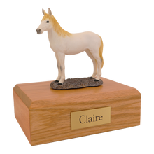 White Horse, Standing Figurine Pet Cremation Urn