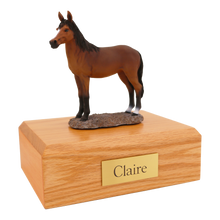 Bay Horse, Standing Figurine Pet Cremation Urn