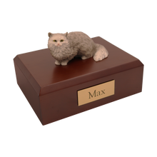 Grey Angora, Figurine Pet Cremation Urn