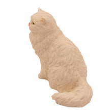 White Persian, Sitting Figurine Pet Cremation Urn