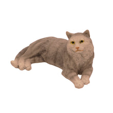 Gray Tabby, Lying Down Figurine Pet Cremation Urn