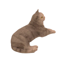 Gray Tabby, Lying Down Figurine Pet Cremation Urn