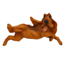 Playful Bloodhound, Lying Down Figurine Pet Cremation Urn