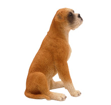 Boxer, Ears Down Sitting Figurine Pet Cremation Urn