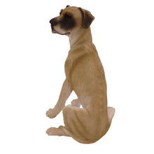 Fawn Great Dane, Ears Down Sitting Figurine Pet Cremation Urn