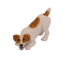 Brown Jack Russell Terrier, Play Bow Figurine Pet Cremation Urn