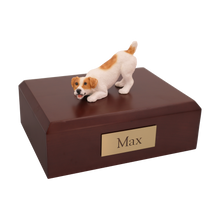 Brown Jack Russell Terrier, Play Bow Figurine Pet Cremation Urn