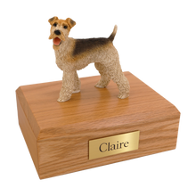 Wire Fox Terrier, Standing Figurine Pet Cremation Urn