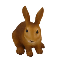 Brown Alert Rabbit, Sitting Figurine Pet Cremation Urn