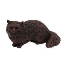 Bronze Angora Cat, Standing Figurine Pet Cremation Urn