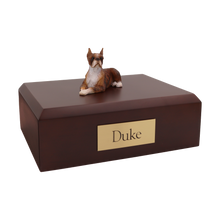 Brindle Boxer, Ears Up Figurine Pet Cremation Urn