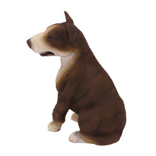 Brindle Bull Terrier, Sitting Figurine Pet Cremation Urn