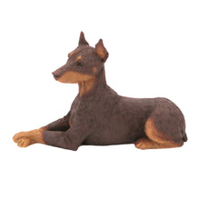 Red Doberman, Resting Figurine Pet Cremation Urn