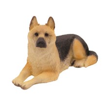 Black and Tan German Shepherd, Resting Figurine Pet Cremation Urn