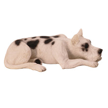 Harlequin with Ears Up, Lying Down Figurine Pet Cremation Urn