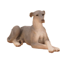 Gray Greyhound, Lying Down Figurine Pet Cremation Urn