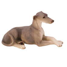 Gray Greyhound, Lying Down Figurine Pet Cremation Urn