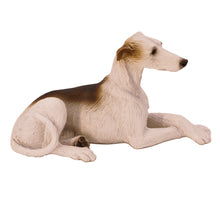 Brindle & White Greyhound, Lying Down Figurine Pet Cremation Urn