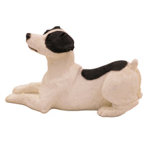 Black Jack Russel Terrier, Resting Figurine Pet Cremation Urn