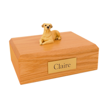 Yellow Labrador, Lying Calmly Figurine Pet Cremation Urn