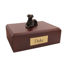 Chocolate Labrador, Lying Calmly Figurine Pet Cremation Urn