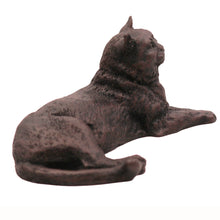 Bronze Tabby, Lying Down Figurine Pet Cremation Urn